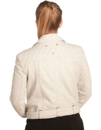 Γνήσιο Γυναικέιο Δερμάτινο Μπουφάν - B337