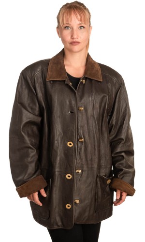 Γνήσιο Γυναικέιο Δερμάτινο Μπουφάν - B339