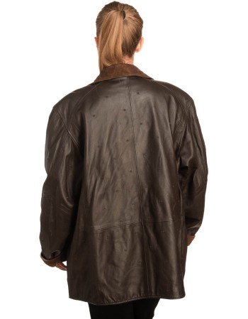 Γνήσιο Γυναικέιο Δερμάτινο Μπουφάν - B339