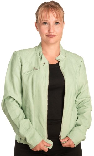 Γνήσιο Γυναικέιο Δερμάτινο Μπουφάν - B340