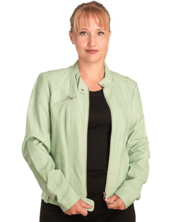 Γνήσιο Γυναικέιο Δερμάτινο Μπουφάν - B340