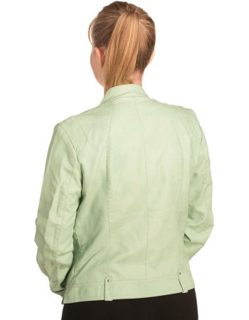 Γνήσιο Γυναικέιο Δερμάτινο Μπουφάν - B340