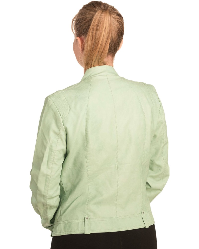 Γνήσιο Γυναικέιο Δερμάτινο Μπουφάν - B340