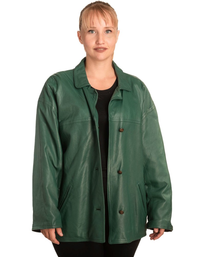 Γνήσιο Γυναικέιο Δερμάτινο Σακάκι - B710