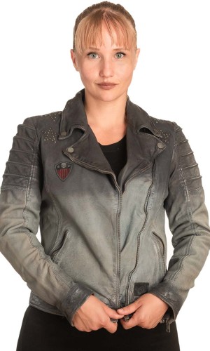 Γνήσιο Γυναικέιο Δερμάτινο Μπουφάν - B722