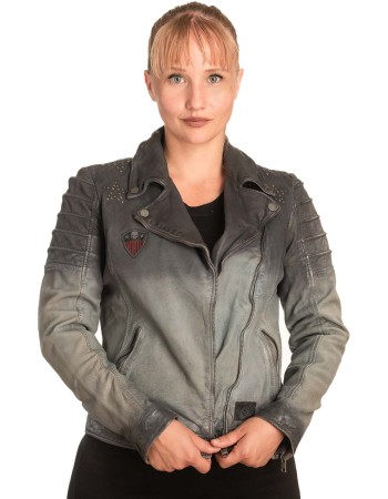 Γνήσιο Γυναικέιο Δερμάτινο Μπουφάν - B722