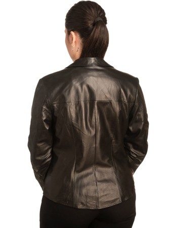 Γνήσιο Γυναικέιο Δερμάτινο Σακάκι - B750