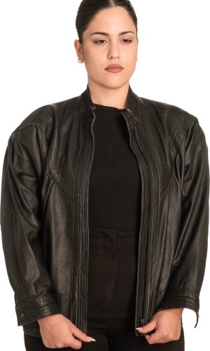 Γνήσιο Γυναικέιο Δερμάτινο Μπουφάν - B752