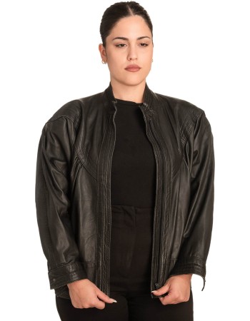 Γνήσιο Γυναικέιο Δερμάτινο Μπουφάν - B752