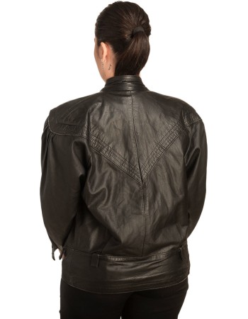 Γνήσιο Γυναικέιο Δερμάτινο Μπουφάν - B752