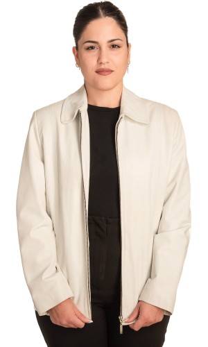 Γνήσιο Γυναικέιο Δερμάτινο Μπουφάν - B756