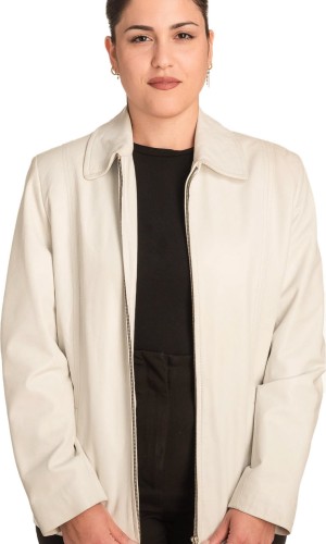 Γνήσιο Γυναικέιο Δερμάτινο Μπουφάν - B756