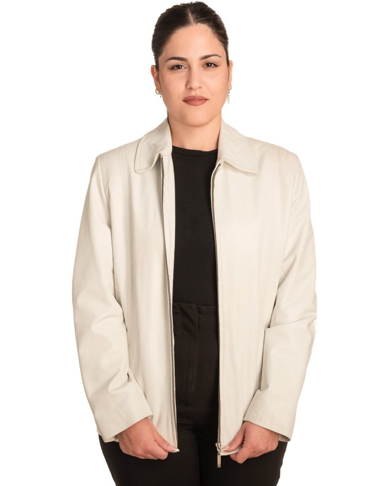 Γνήσιο Γυναικέιο Δερμάτινο Μπουφάν - B756