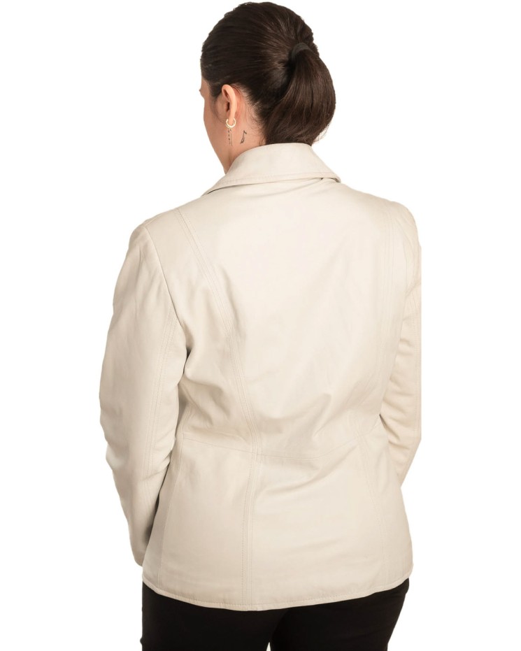 Γνήσιο Γυναικέιο Δερμάτινο Μπουφάν - B756