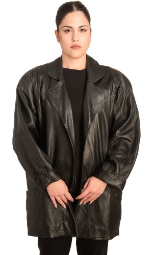 Γνήσιο Γυναικέιο Δερμάτινο Μπουφάν - B763