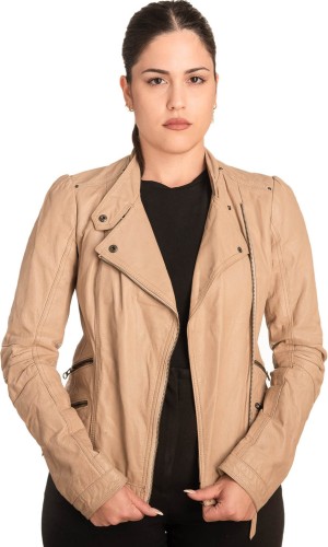 Γνήσιο Γυναικέιο Δερμάτινο Μπουφάν - B764