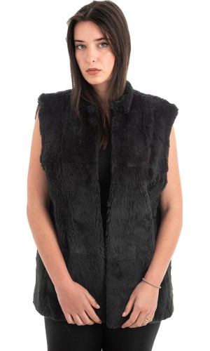 Γνήσια Γυναικεία Φυσική Γούνα Γιλέκο - F58
