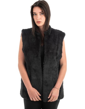Γνήσια Γυναικεία Φυσική Γούνα Γιλέκο - F58
