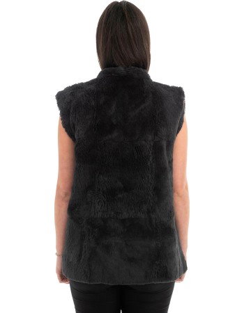 Γνήσια Γυναικεία Φυσική Γούνα Γιλέκο - F58