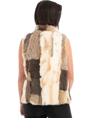 Γνήσια Γυναικεία Φυσική Γούνα Γιλέκο - F105