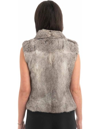 Γνήσια Γυναικεία Φυσική Γούνα Γιλέκο - F121