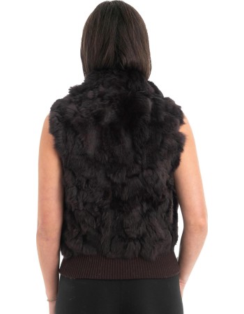Γνήσια Γυναικεία Φυσική Γούνα Γιλέκο - F122