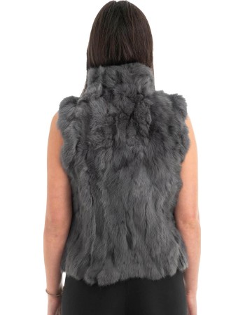 Γνήσια Γυναικεία Φυσική Γούνα Γιλέκο - F123
