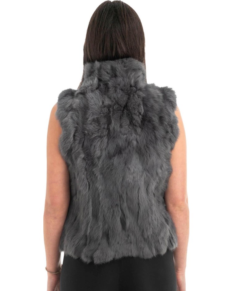 Γνήσια Γυναικεία Φυσική Γούνα Γιλέκο - F123