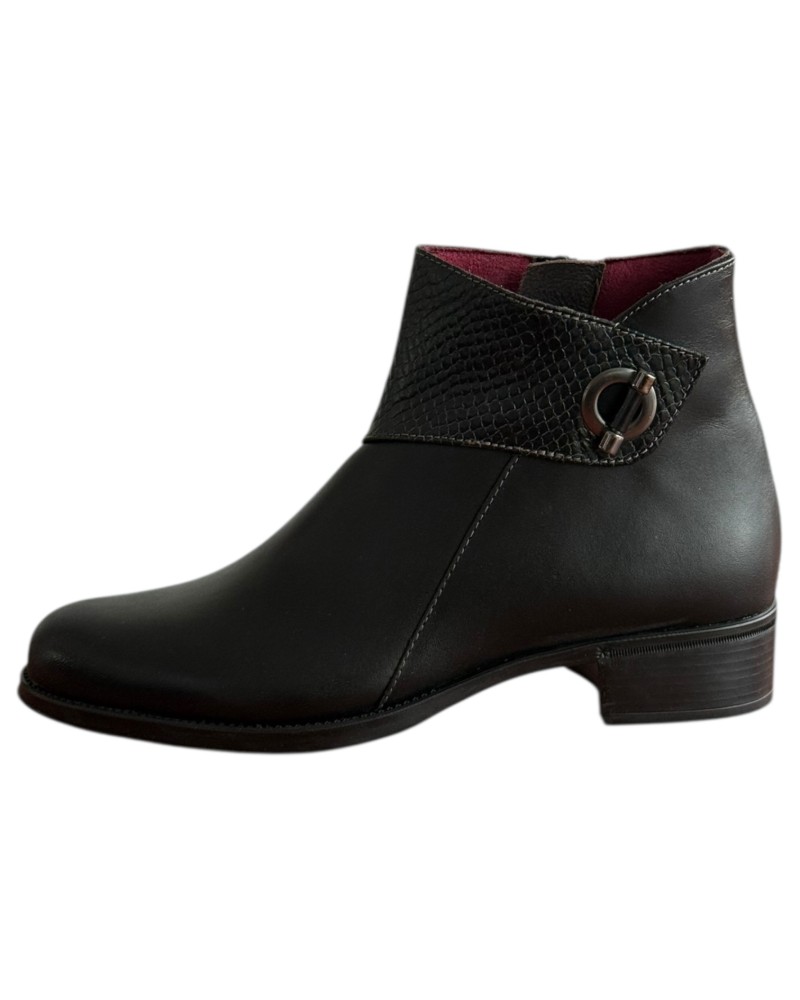 Δερμάτινο Γυναικείo Μποτάκι - F143