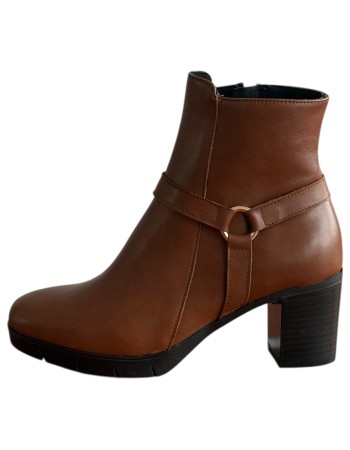 Δερμάτινο Γυναικείo Μποτάκι - F147