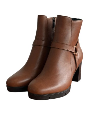 Δερμάτινο Γυναικείo Μποτάκι - F147