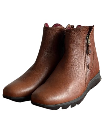 Δερμάτινο Γυναικείo Μποτάκι - F155