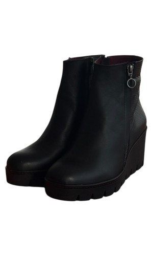 Δερμάτινο Γυναικείo Μποτάκι - F161