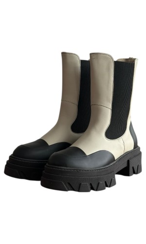 Δερμάτινο Γυναικείo Μποτάκι - F182