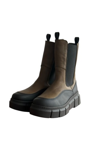 Δερμάτινο Γυναικείo Μποτάκι - F184