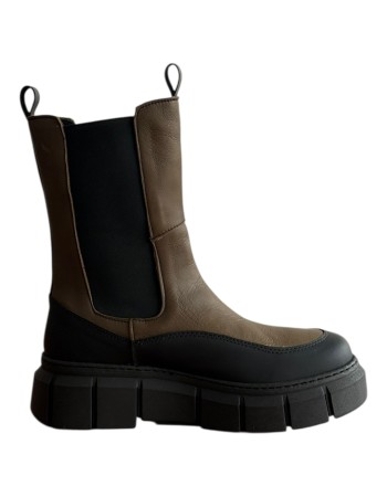 Δερμάτινο Γυναικείo Μποτάκι - F184