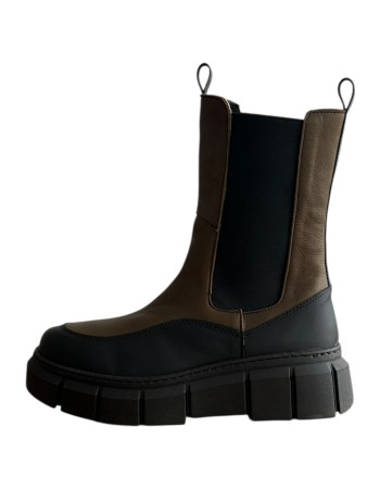 Δερμάτινο Γυναικείo Μποτάκι - F184