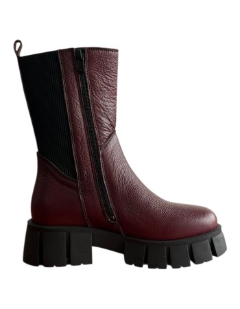 Δερμάτινο Γυναικείo Μποτάκι - F186