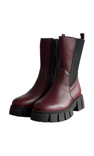 Δερμάτινο Γυναικείo Μποτάκι - F186