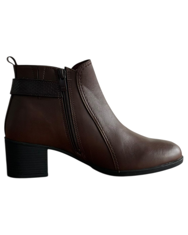 Δερμάτινο Γυναικείo Μποτάκι - F189