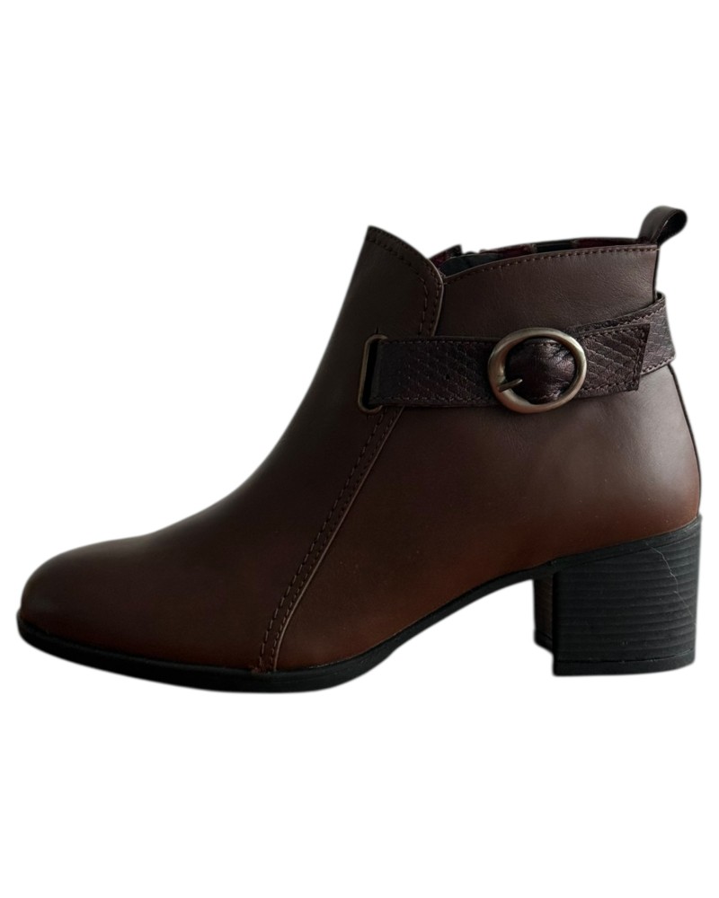 Δερμάτινο Γυναικείo Μποτάκι - F189