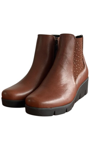 Δερμάτινο Γυναικείo Μποτάκι - F242