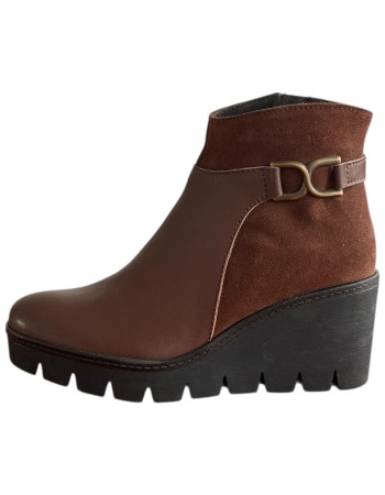 Δερμάτινο Γυναικείo Μποτάκι - F243