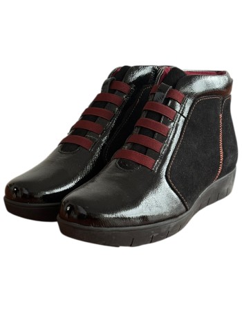 Δερμάτινο Γυναικείo Μποτάκι - F249