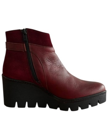 Δερμάτινο Γυναικείo Μποτάκι - F280