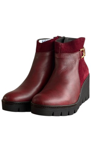 Δερμάτινο Γυναικείo Μποτάκι - F280