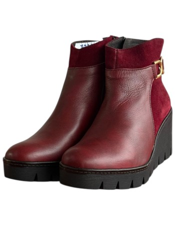 Δερμάτινο Γυναικείo Μποτάκι - F280