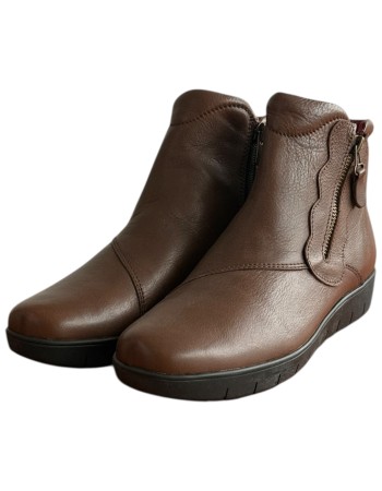 Δερμάτινο Γυναικείo Μποτάκι - F282