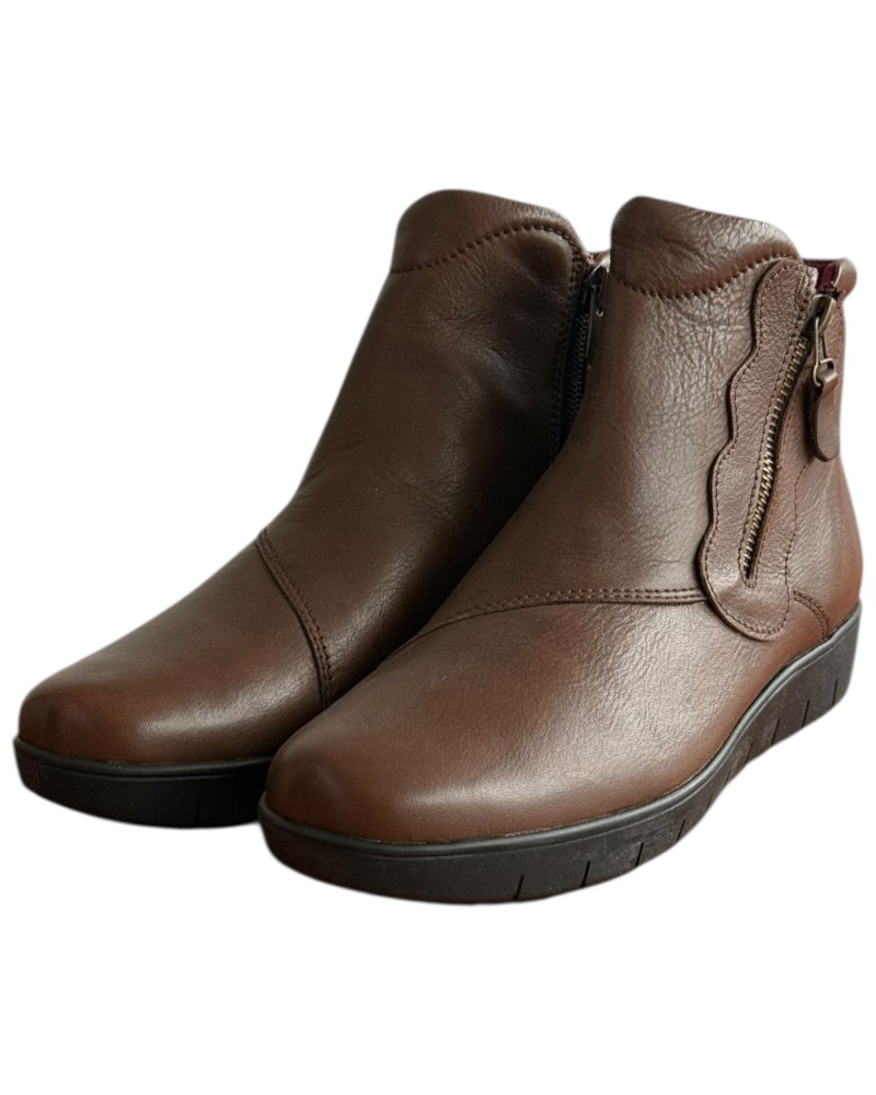 Δερμάτινο Γυναικείo Μποτάκι - F282