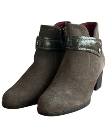 Δερμάτινο Γυναικείo Μποτάκι - F284